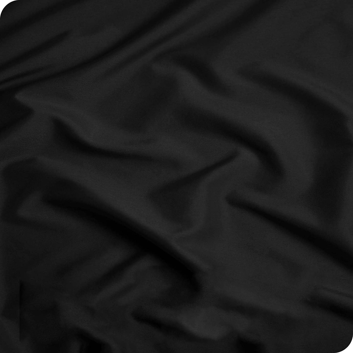 2000TC Breathable Microfibre Deep Pocket Bed Sheet Set - Black