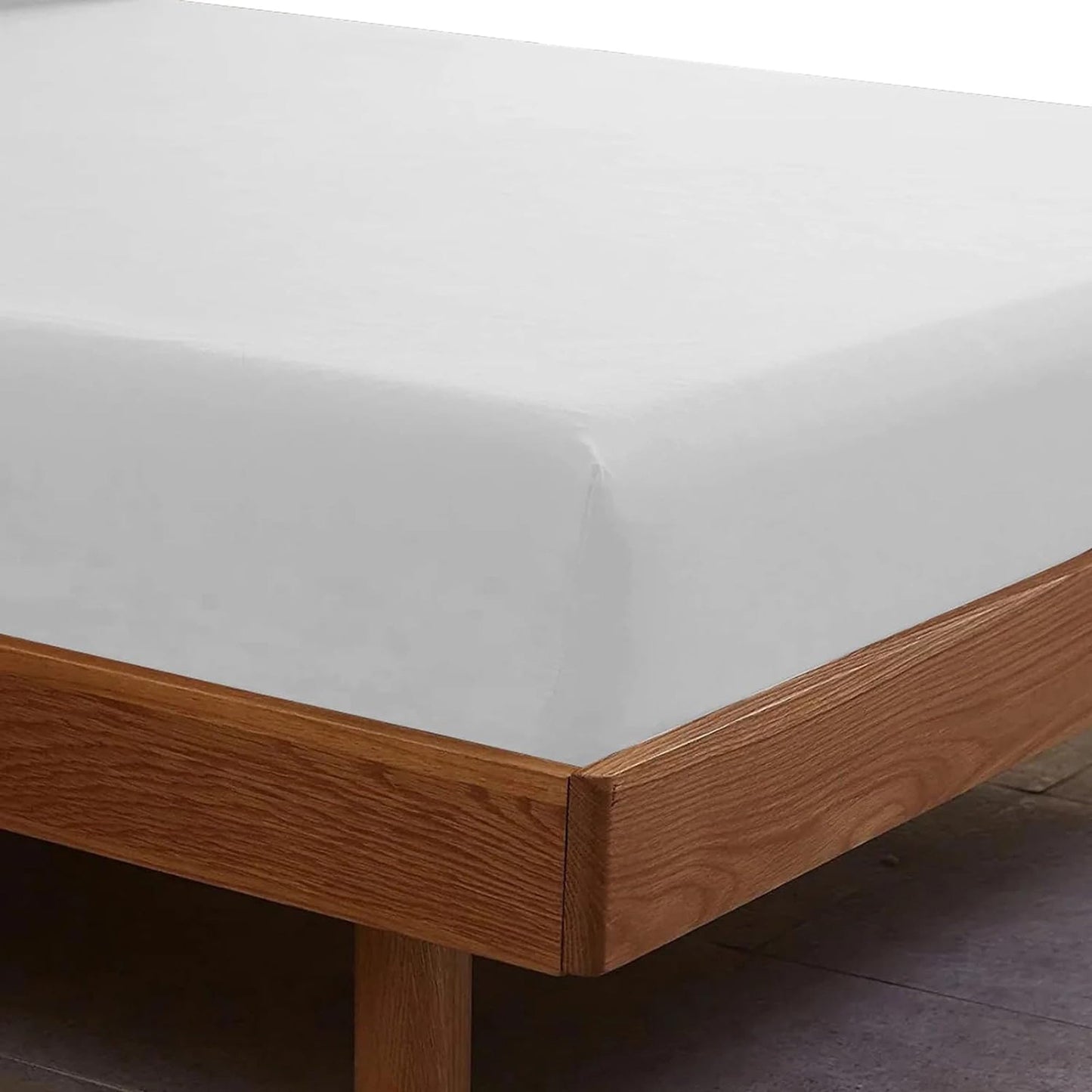 1500TC Cotton Blend Breathable Luxurious Ultra Soft Bed Sheet Set - White