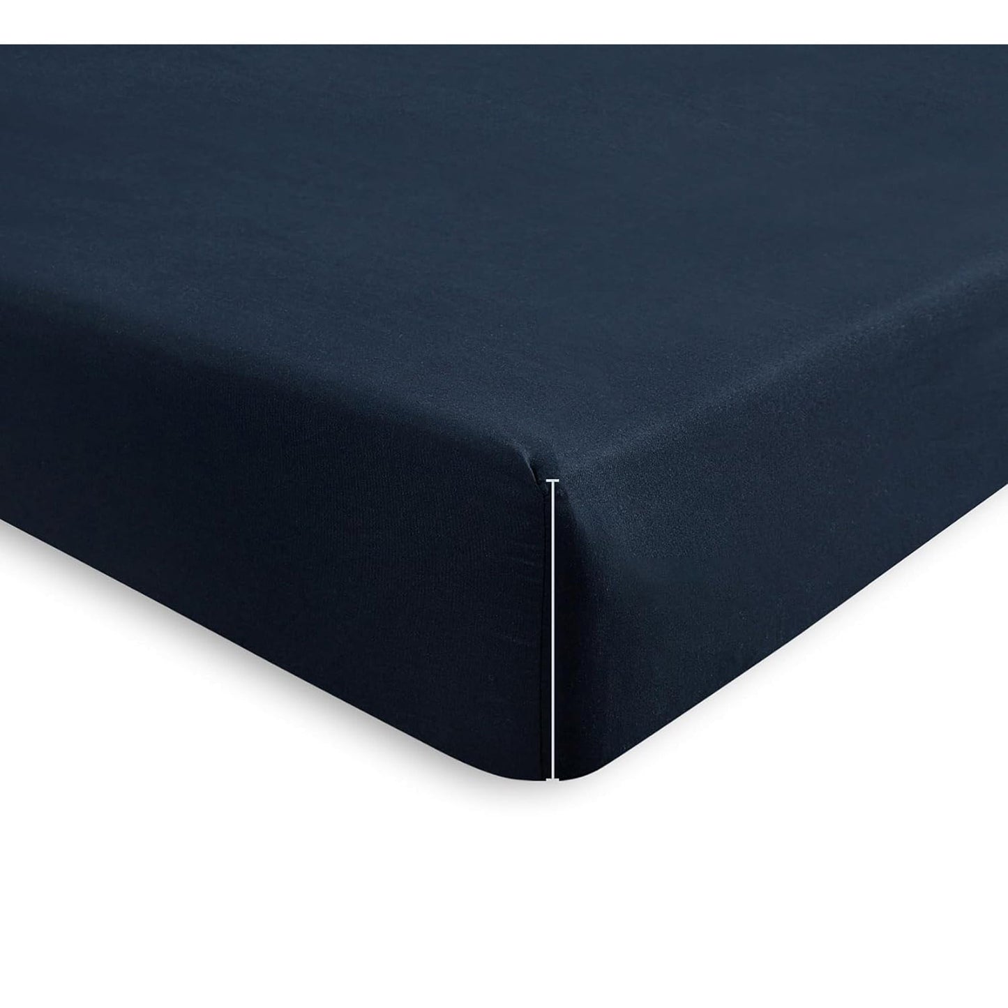 1000TC Ultra Soft Microfibre Extra Deep Fitted Sheet Set - Navy Blue