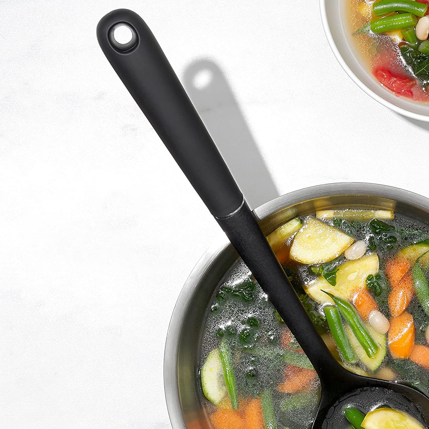 Nylon Soup Ladle Kitchen Utensil - Black