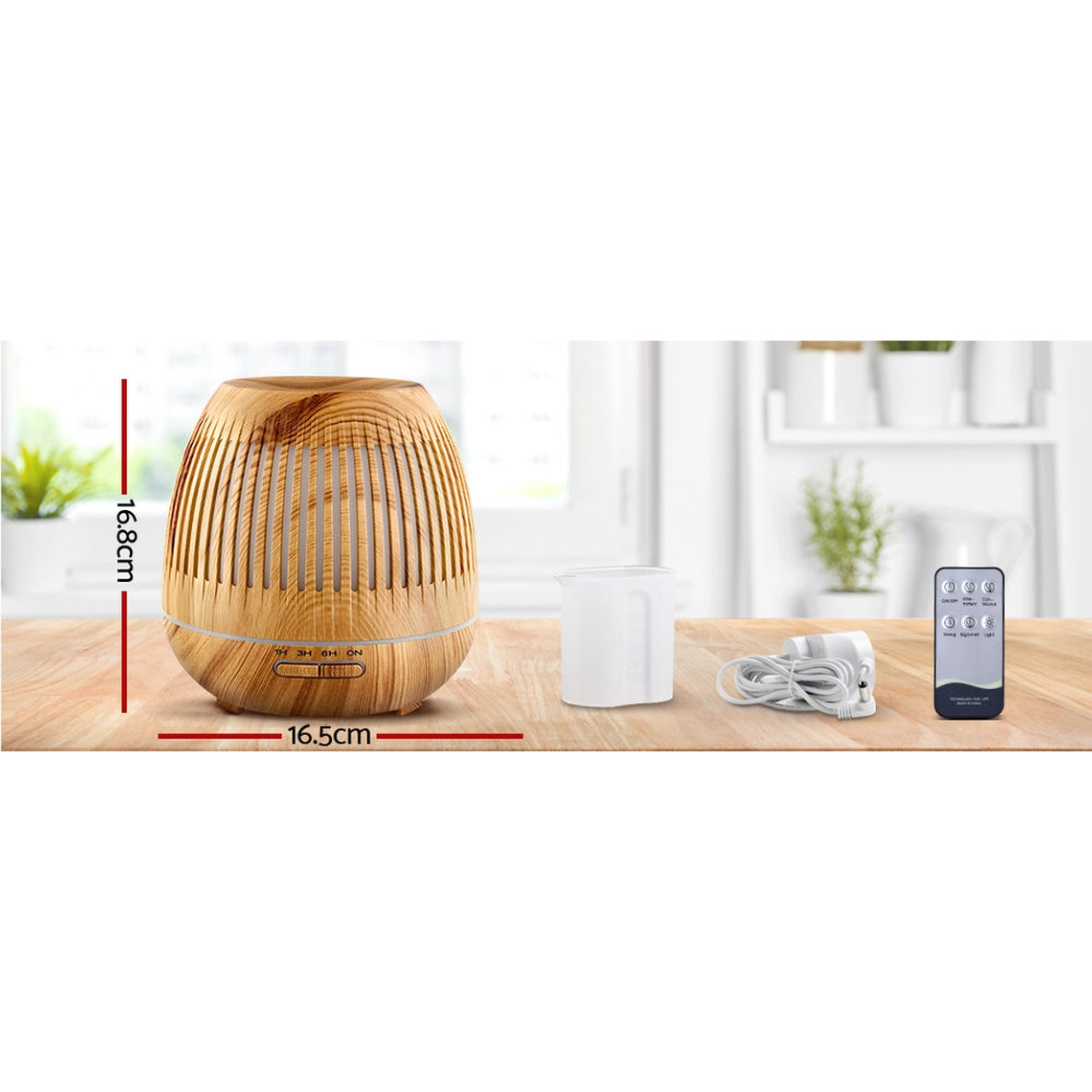Aromatherapy Diffuser Aroma Essential Oils Air Humidifier LED Light 400ml