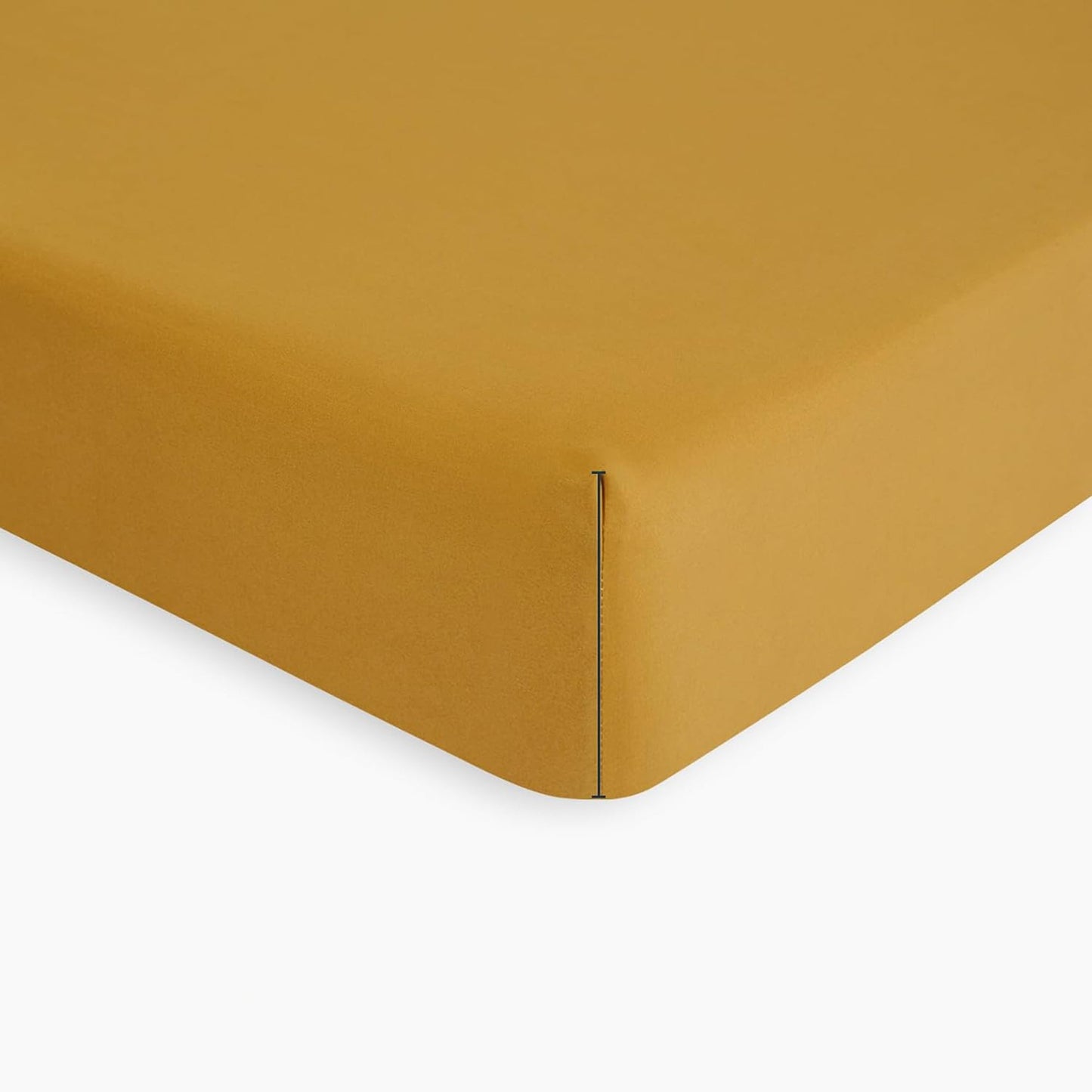 1000TC Ultra Soft Microfibre Extra Deep Fitted Sheet Set - Turmeric Yellow