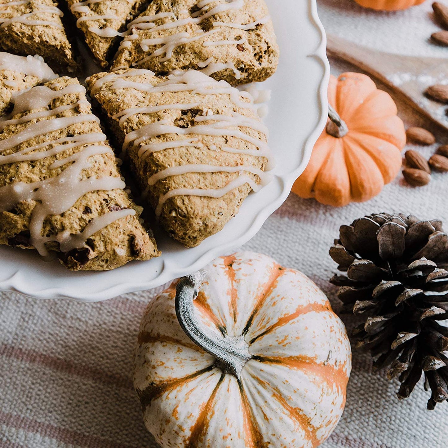 Spiced Pumpkin Large Apothecary Jar Scented Candle 21.25 oz - Orange