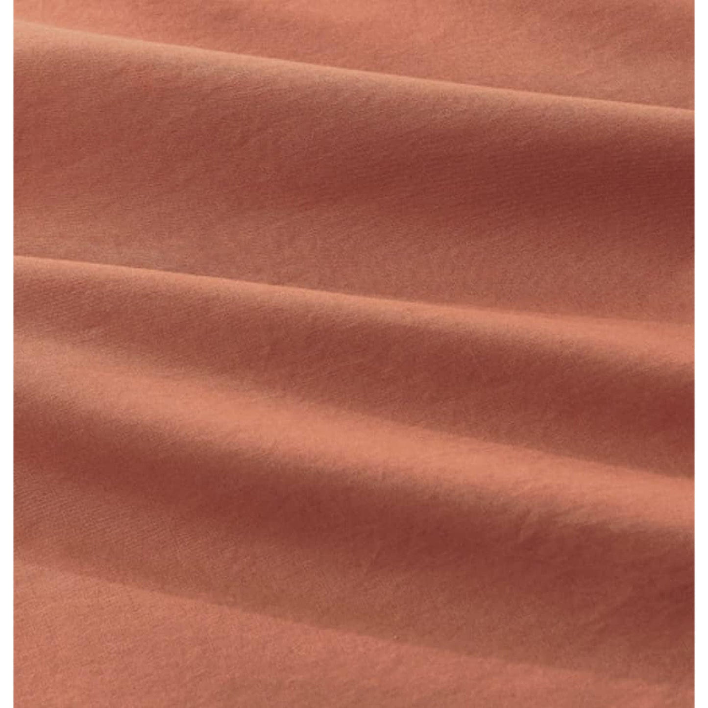 100% Natural Washable Cotton 800TC Soft Breathable Textured Quilt Cover Set - Rust