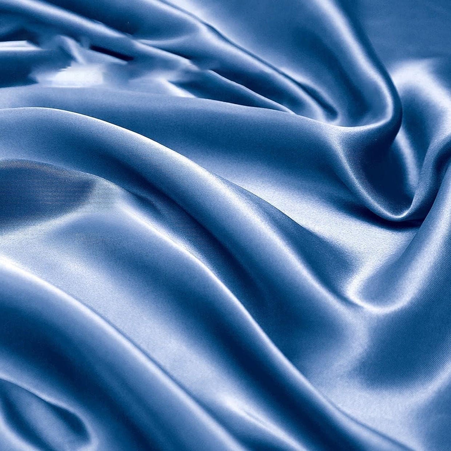 2000TC Microfibre Art Silk Satin Bedding Sheet Set - Ocean