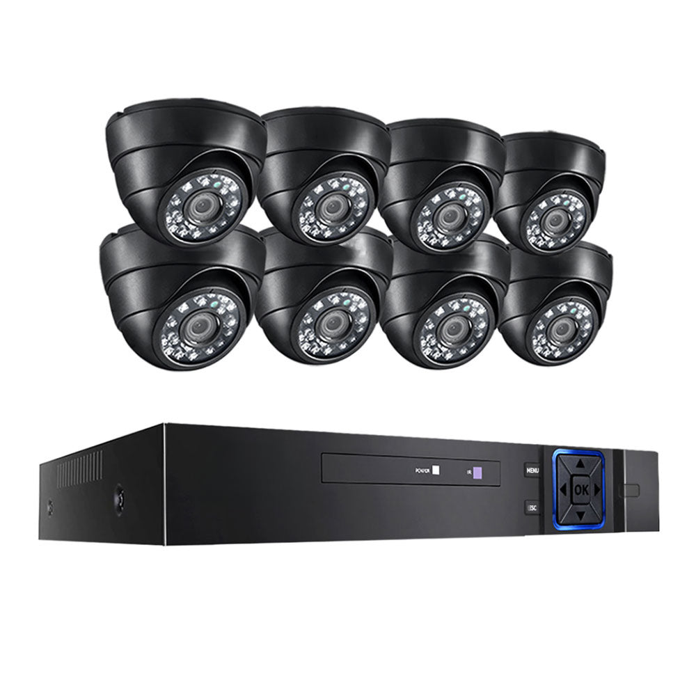 1080P CCTV Security Camera 8CH Dome DVR