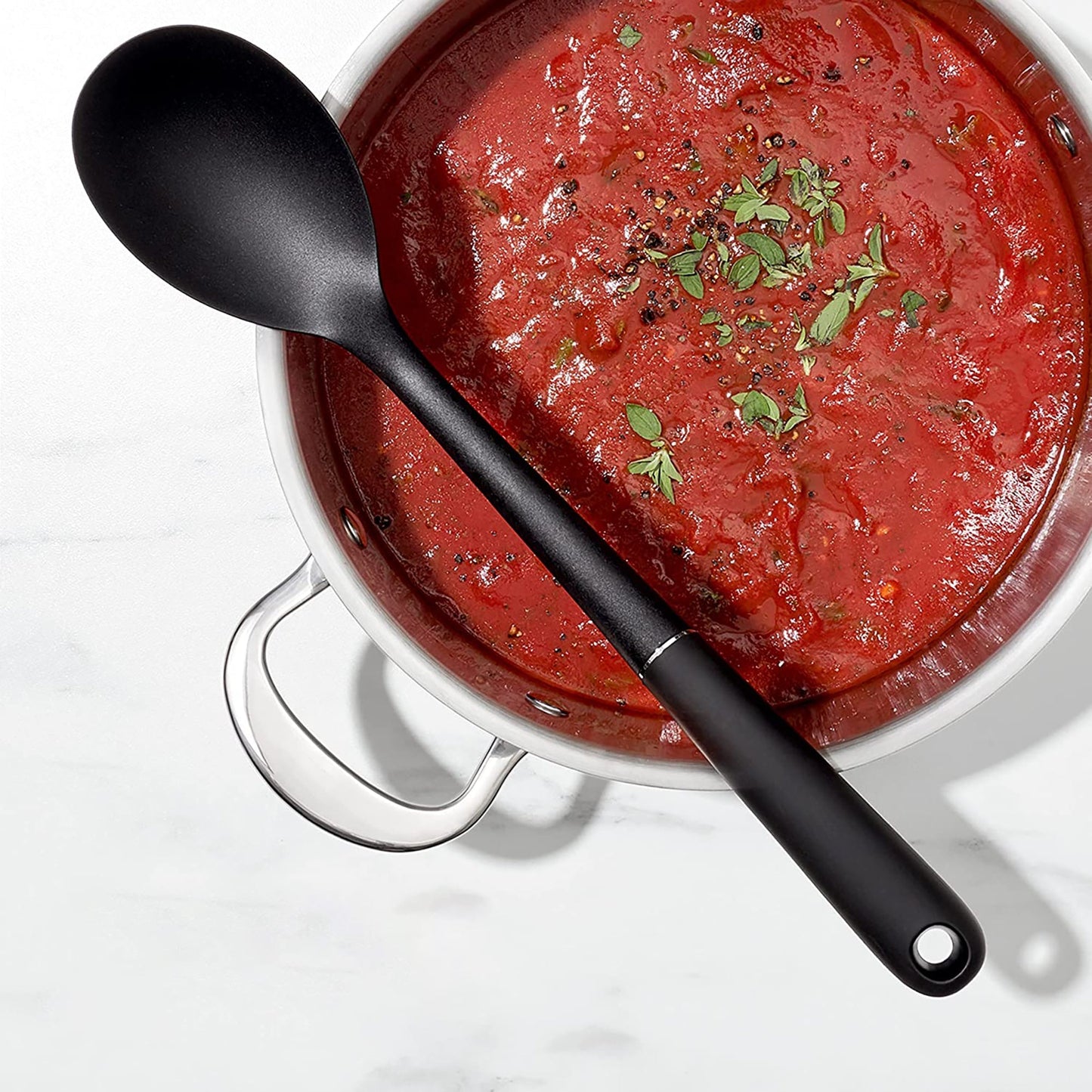 Nylon Cooking Spoon Kitchen Utensil - Black