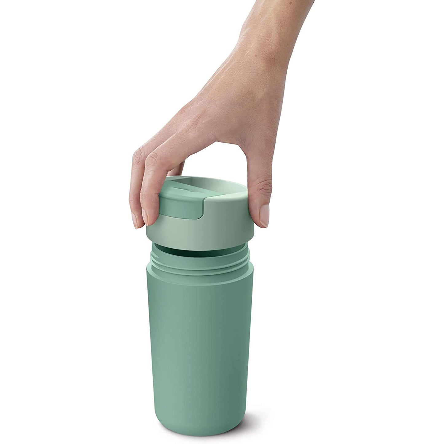 Leak Proof Sipp Travel Mug with Flip Top Cap 454 ml - Green