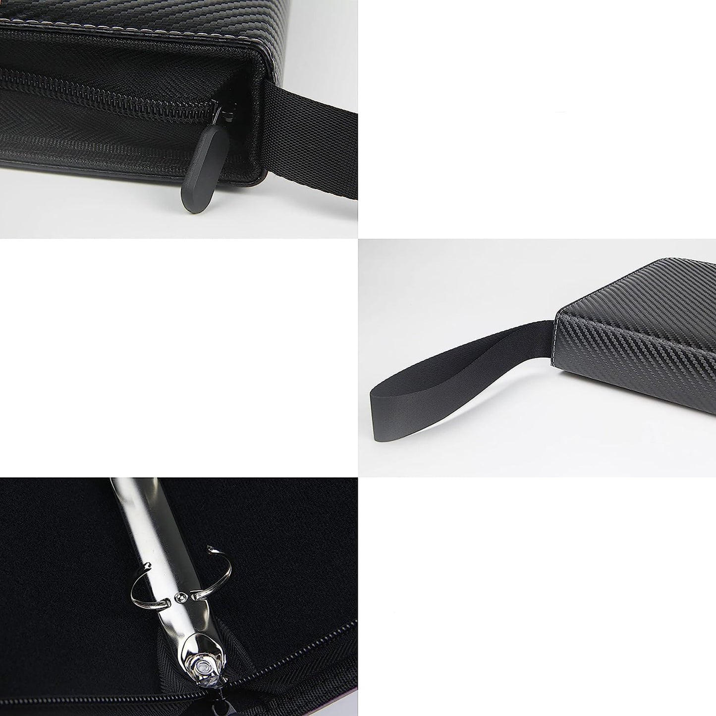 4-Pocket Pages Sleeves Card Binder Protector for PKMN Trading Cards 400 Pockets Card - Stripe Black