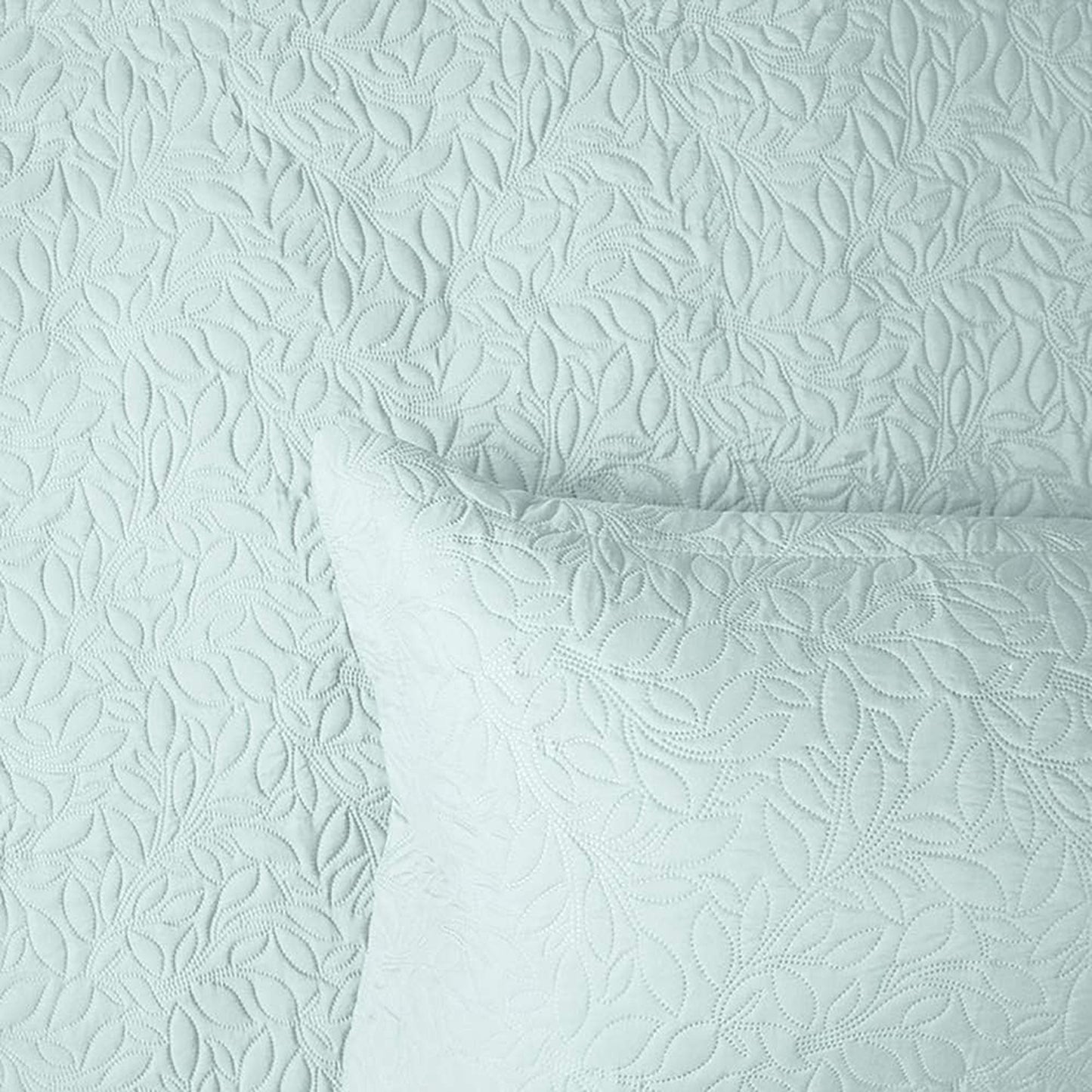 Botanica Embossed Coverlet Set - Glacier