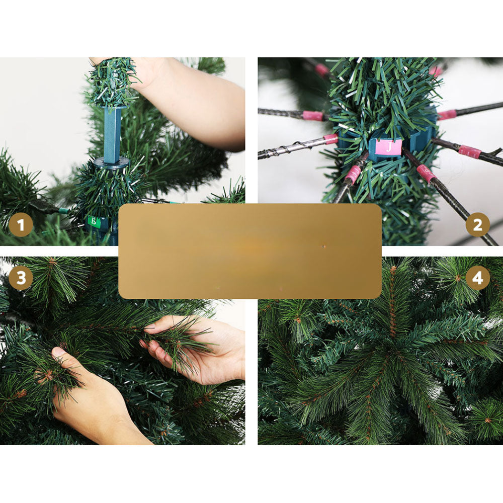 Christmas Tree Xmas Decor PinenNeedle 2100 Tips - 2.4m