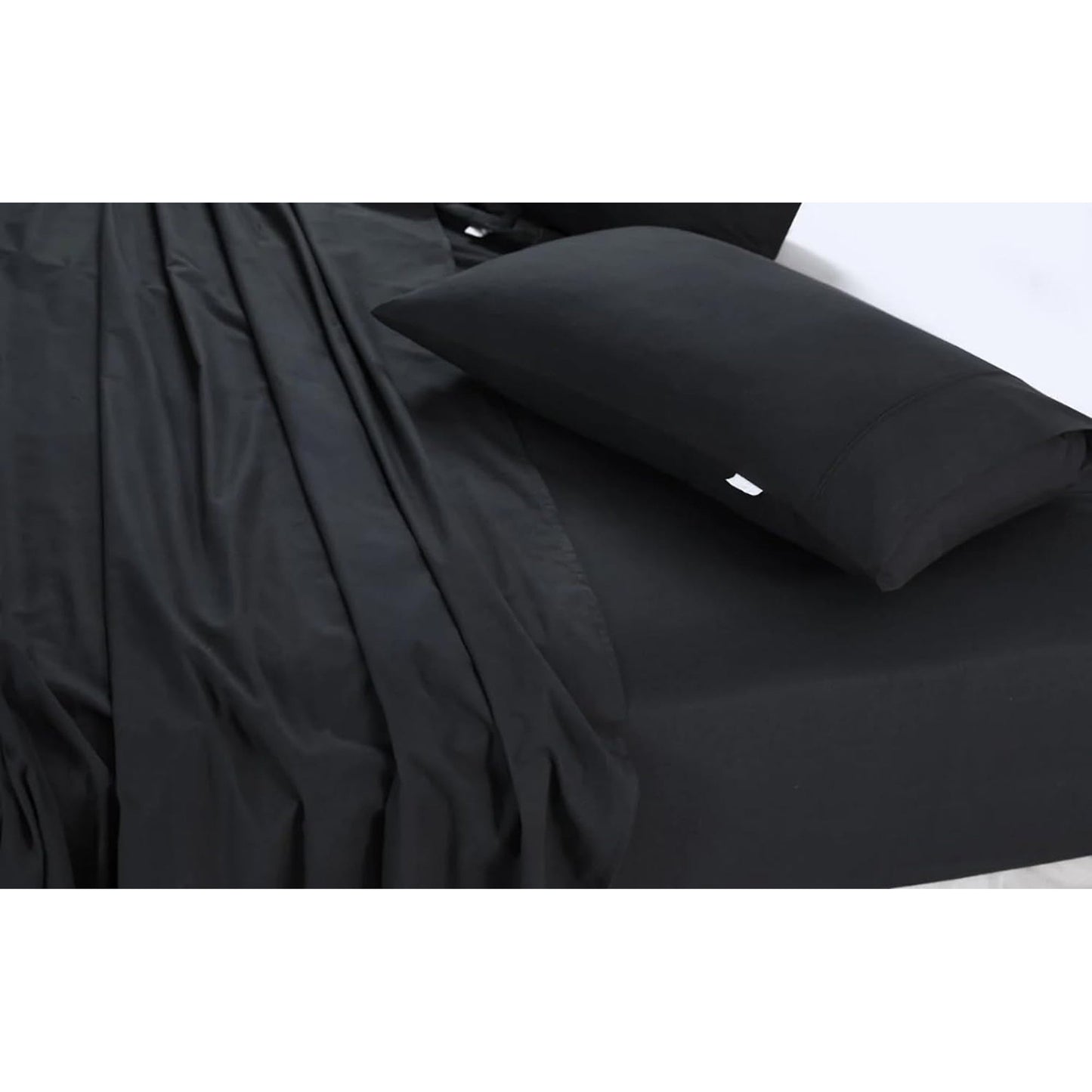 100% Cotton Vintage Washed Bed Sheet Set - Charcoal