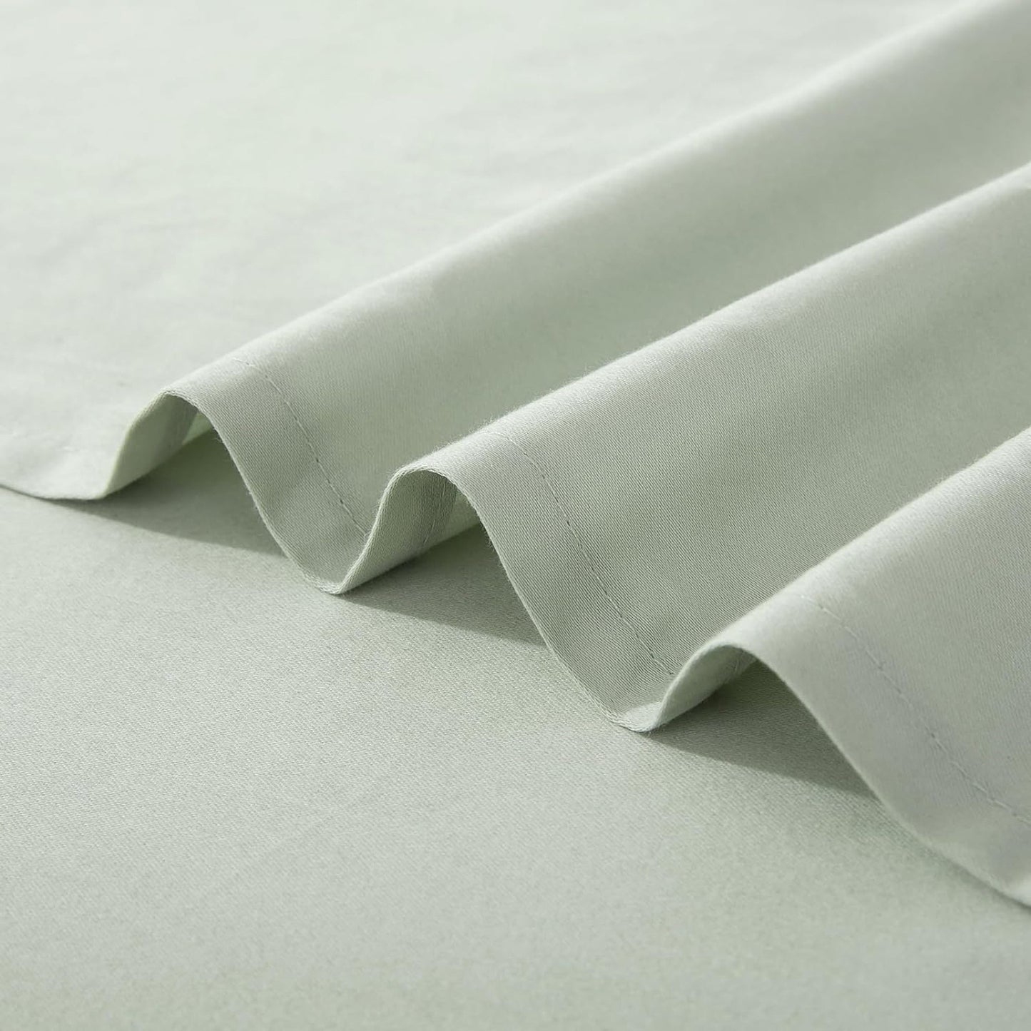 500TC Soft and Luxurious 100% Cool Breathable Cotton Flat Sheet - Sage