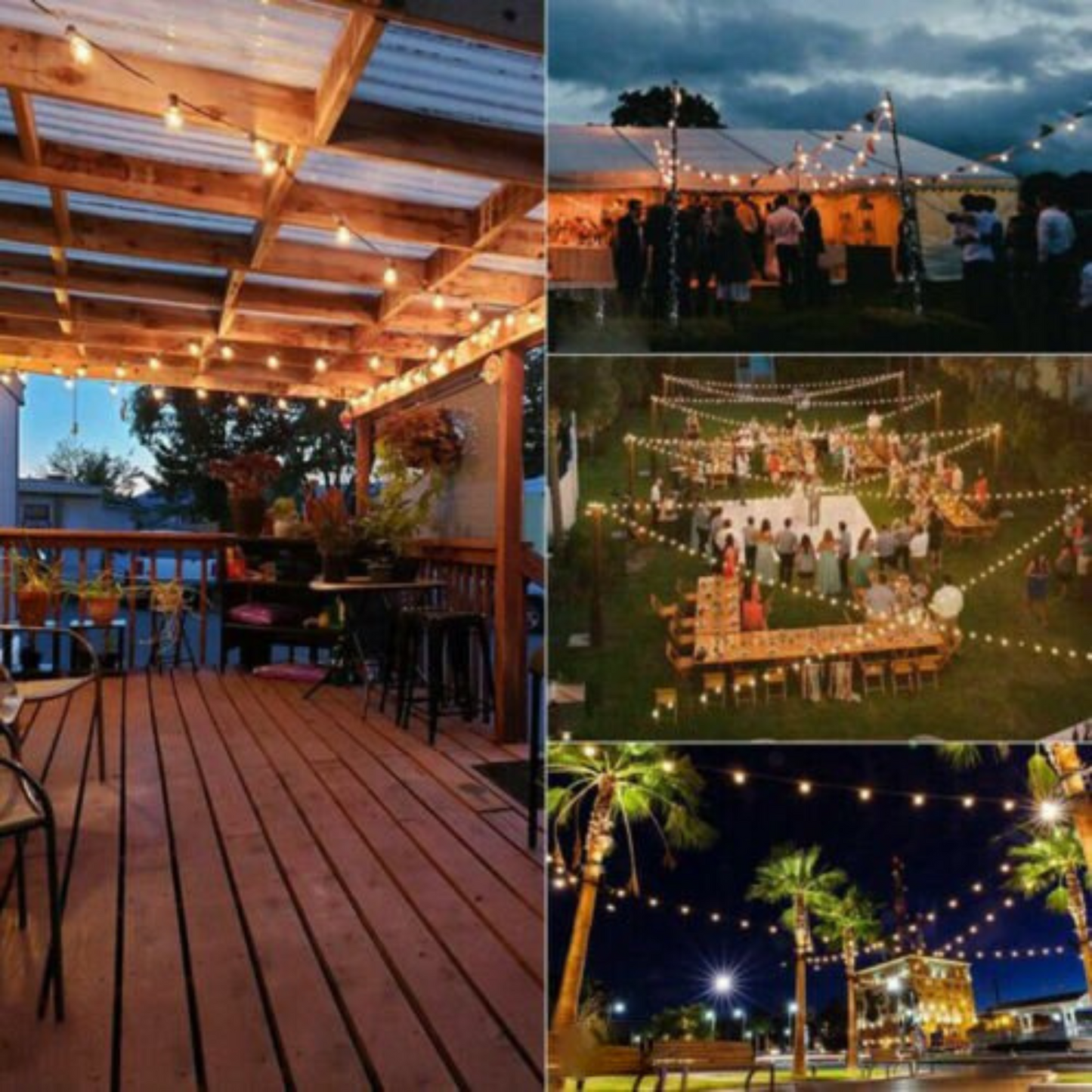 Solar Globe String Lights 100 to 200 LED Fairy Outdoor Festoon for Garden Party