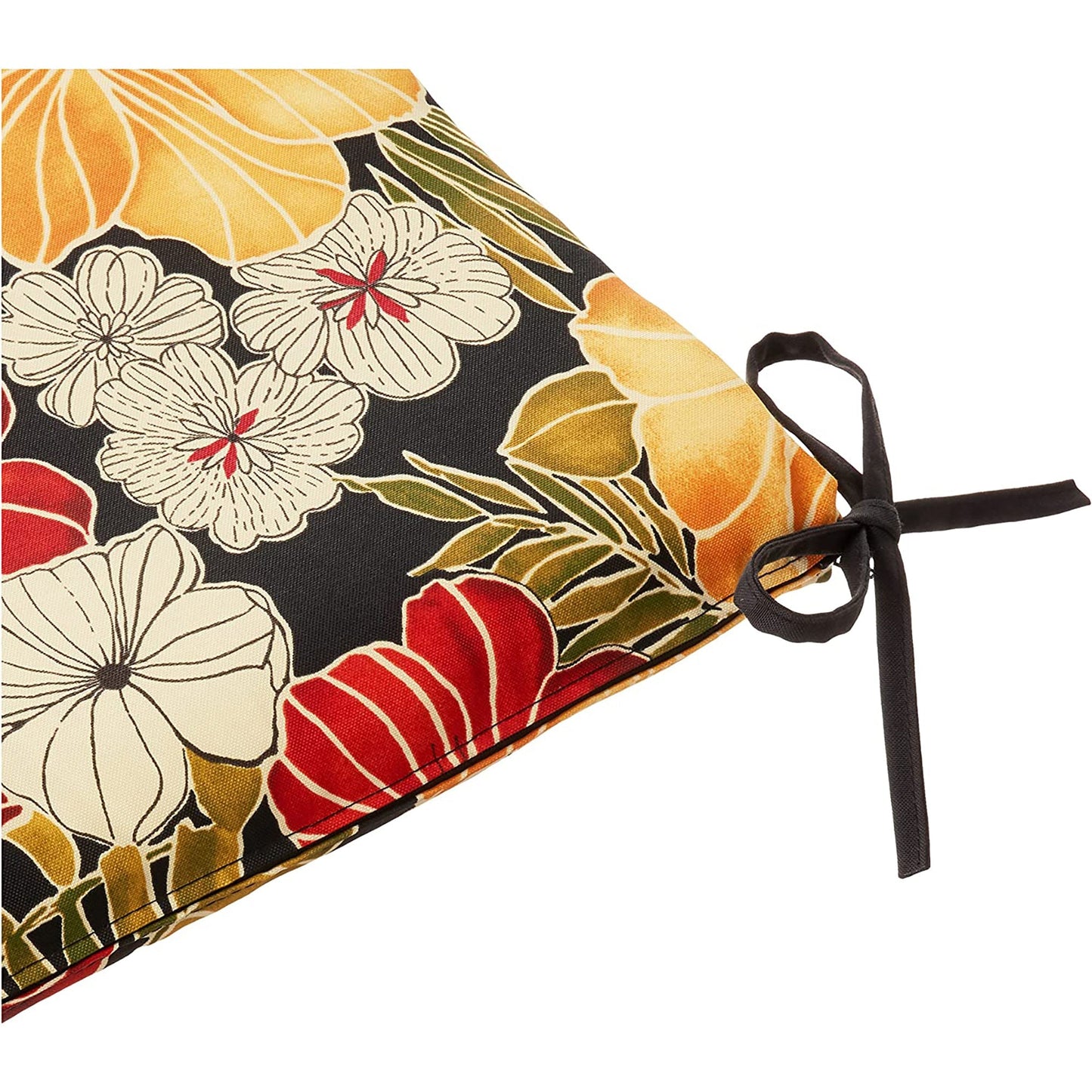 Outdoor and Indoor Clemens Noir Square Corner Seat Cushions - Black