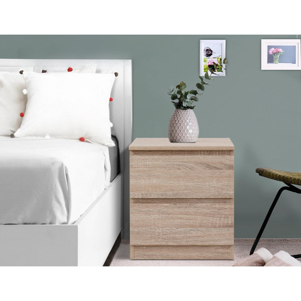 Bedside Tables Drawers Side Table Bedroom Furniture Nightstand Wood Lamp