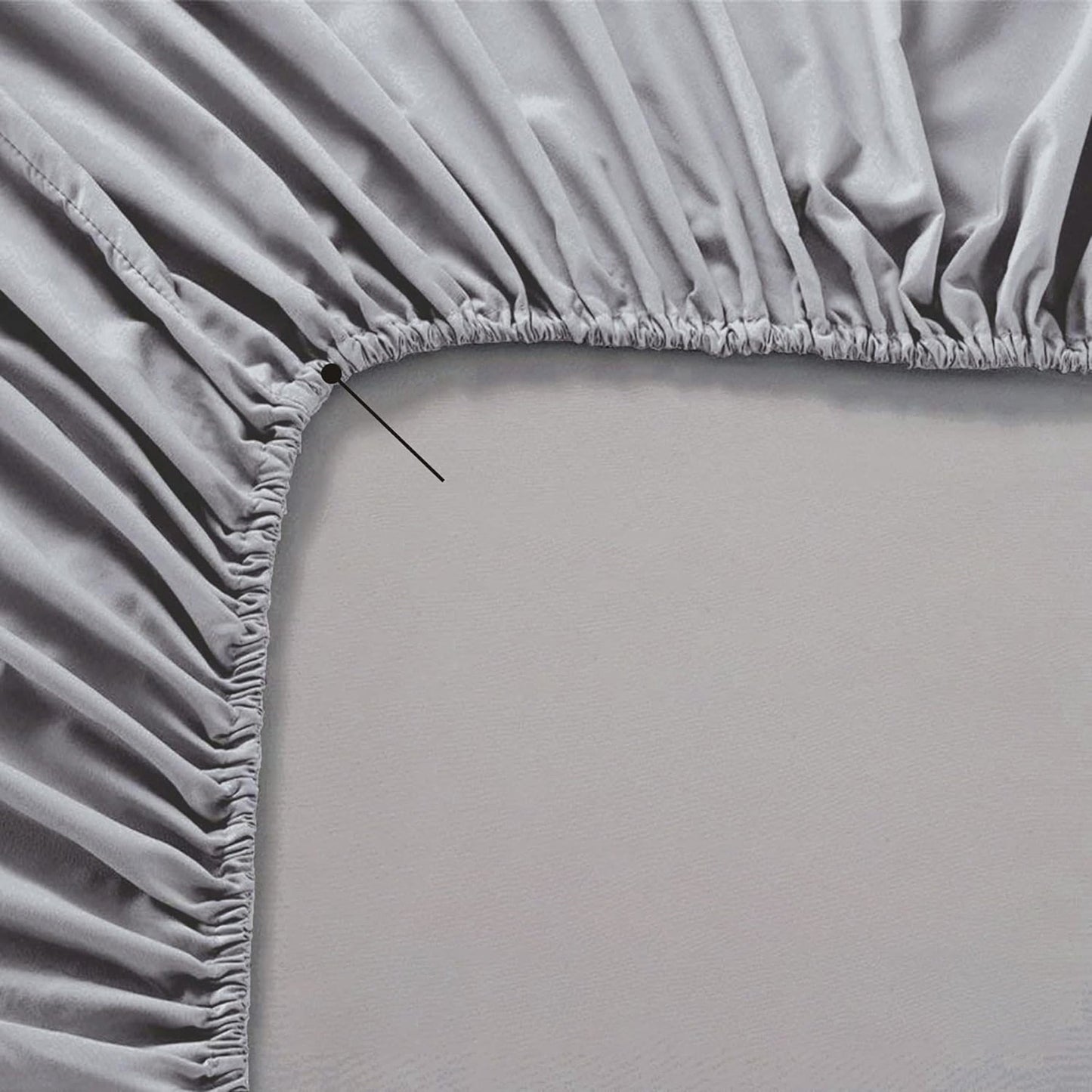 Soft Comfort Breathable Extra Deep Pocket Bed Sheet Set - Silver Grey