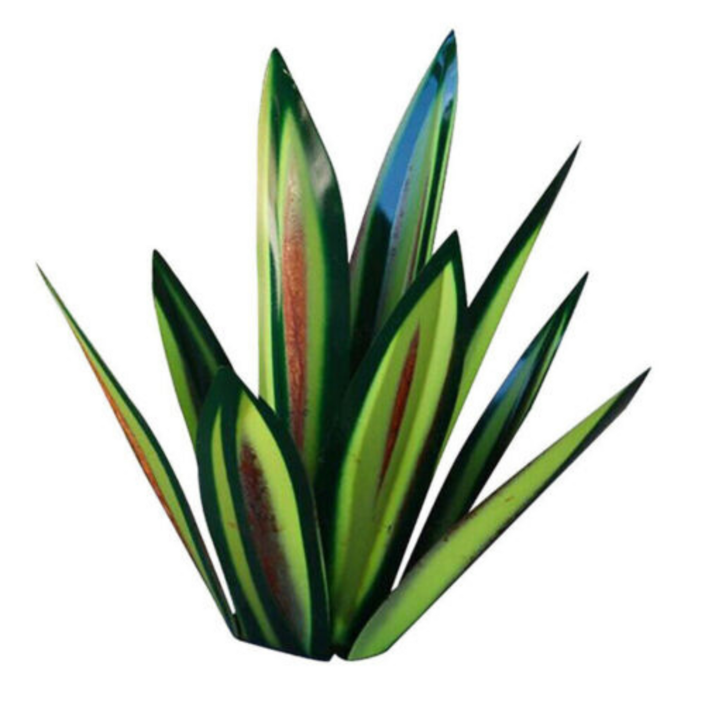 Green Metal Tequila Agaves Rusty Iron Leaf Garden Lawn Ornaments DIY Decor