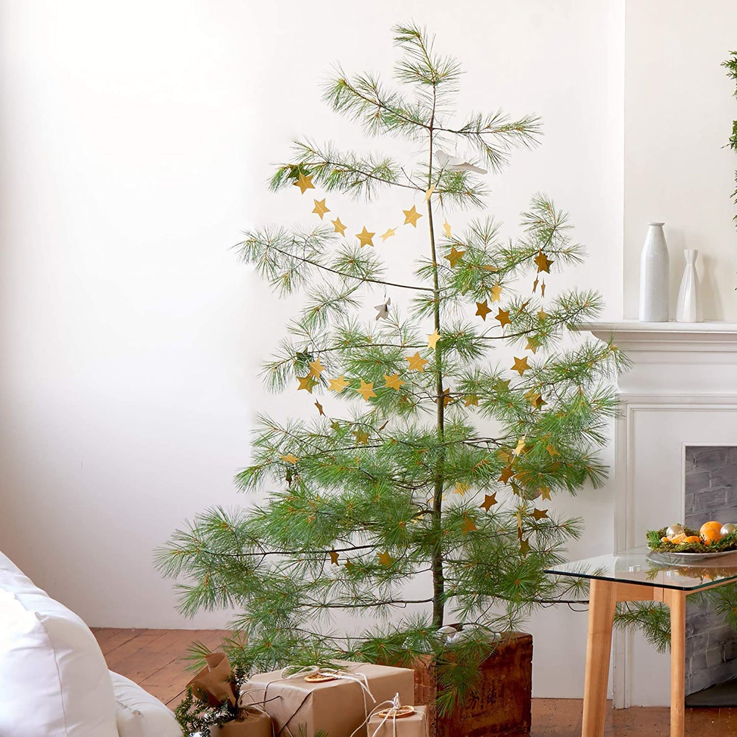 Christmas Tree 26 oz Glass Jar Large Scented Candle - Green