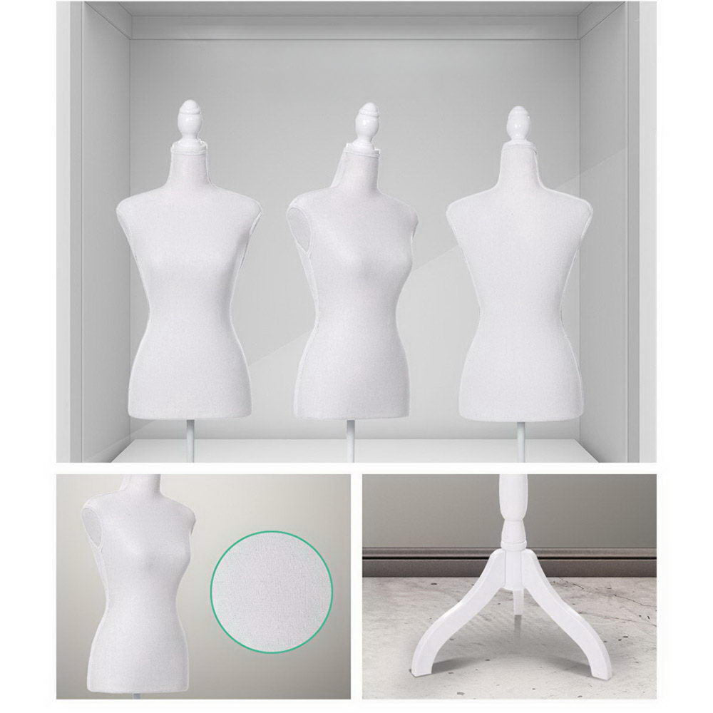 Female Mannequin Model Dressmaker Clothes Display Torso White - 170cm