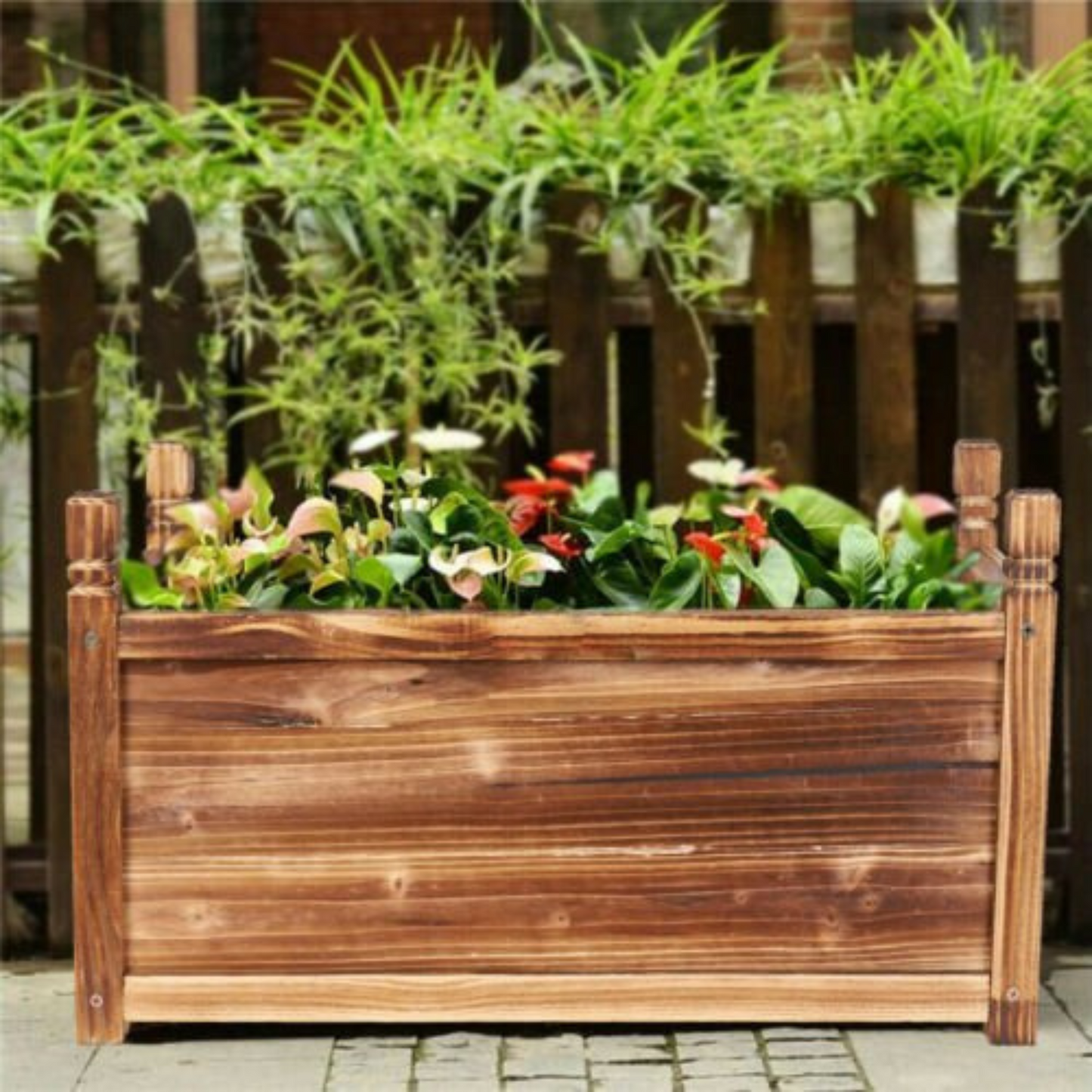Raised Garden Planter Box Indoor Outdoor Patio Flower Plant Herb Pot 30 to 90cm