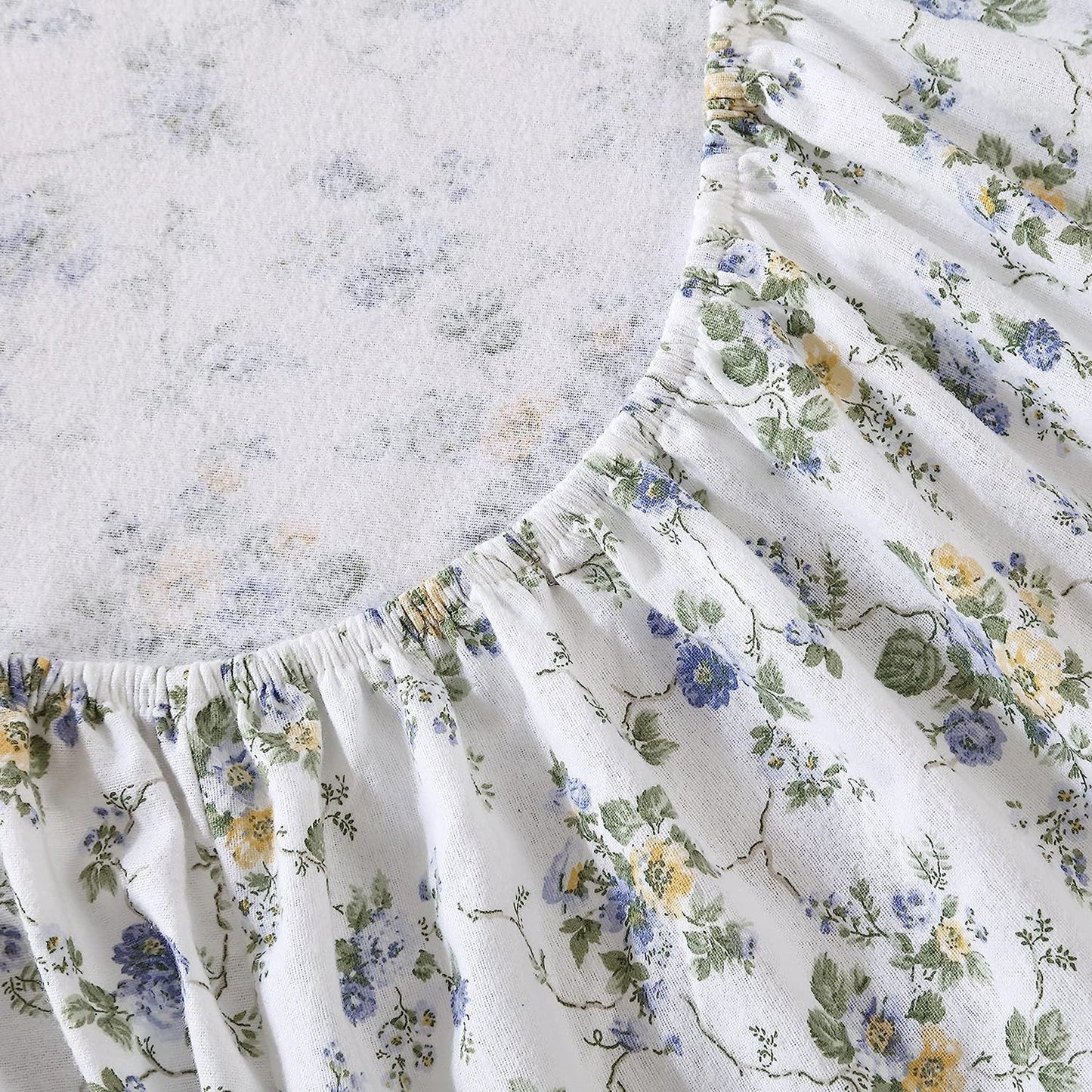 Soft Brushed Cotton Flannel Bedding Sheet Set - Multicolour