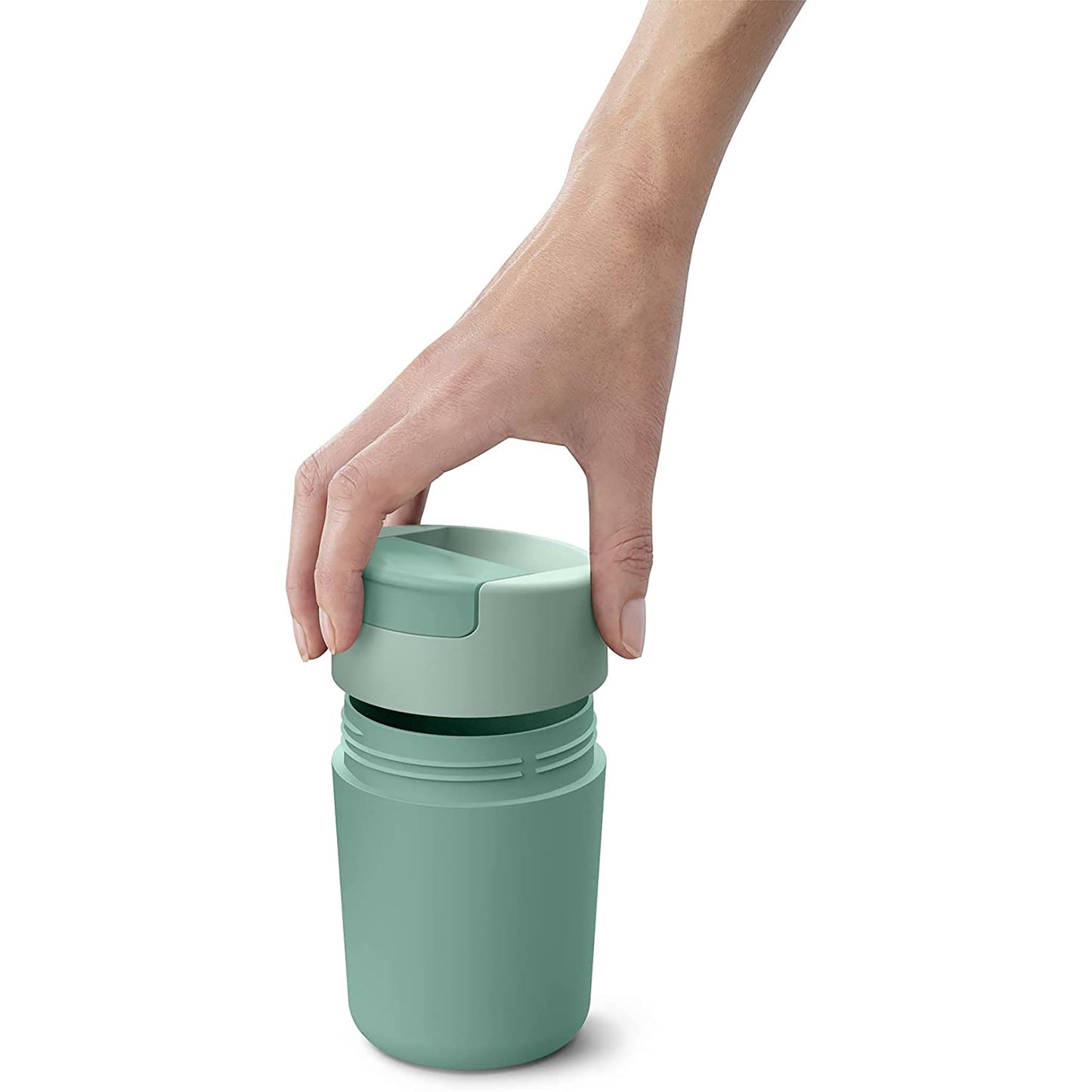Leak Proof Sipp Travel Mug with Flip Top Cap 340 ml - Green