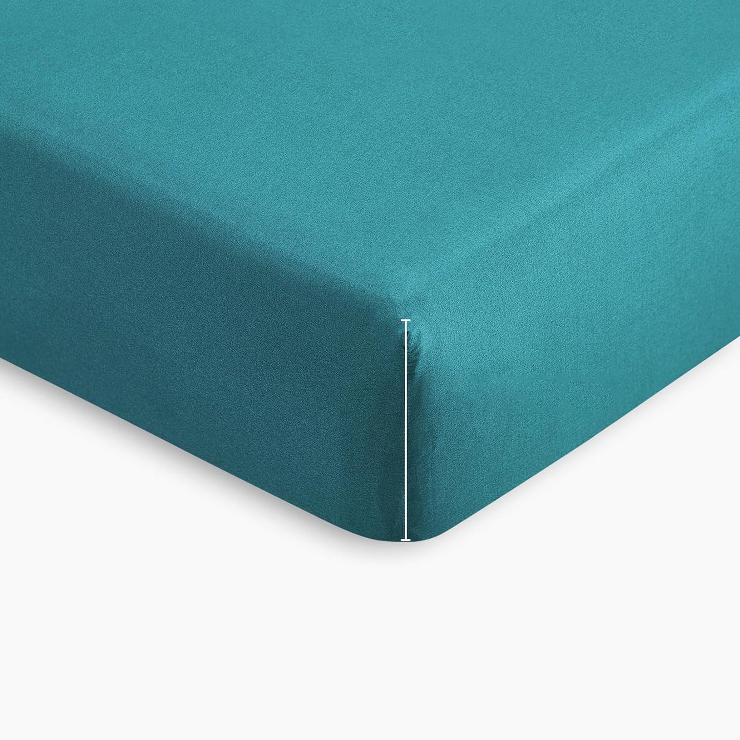 1000TC Ultra Soft Microfibre Extra Deep Fitted Sheet Set - Teal