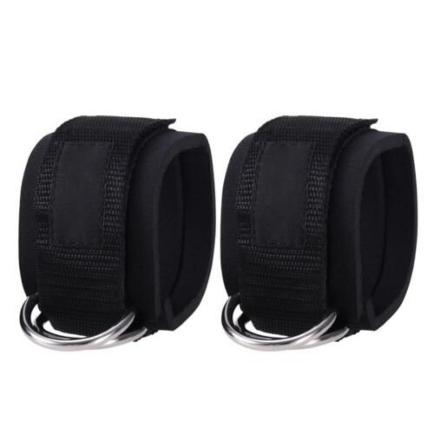 2pcs Weight Lifting Ankle D-Ring Straps 2pcs Pulley Cable Attachment for Gym Leg Workouts