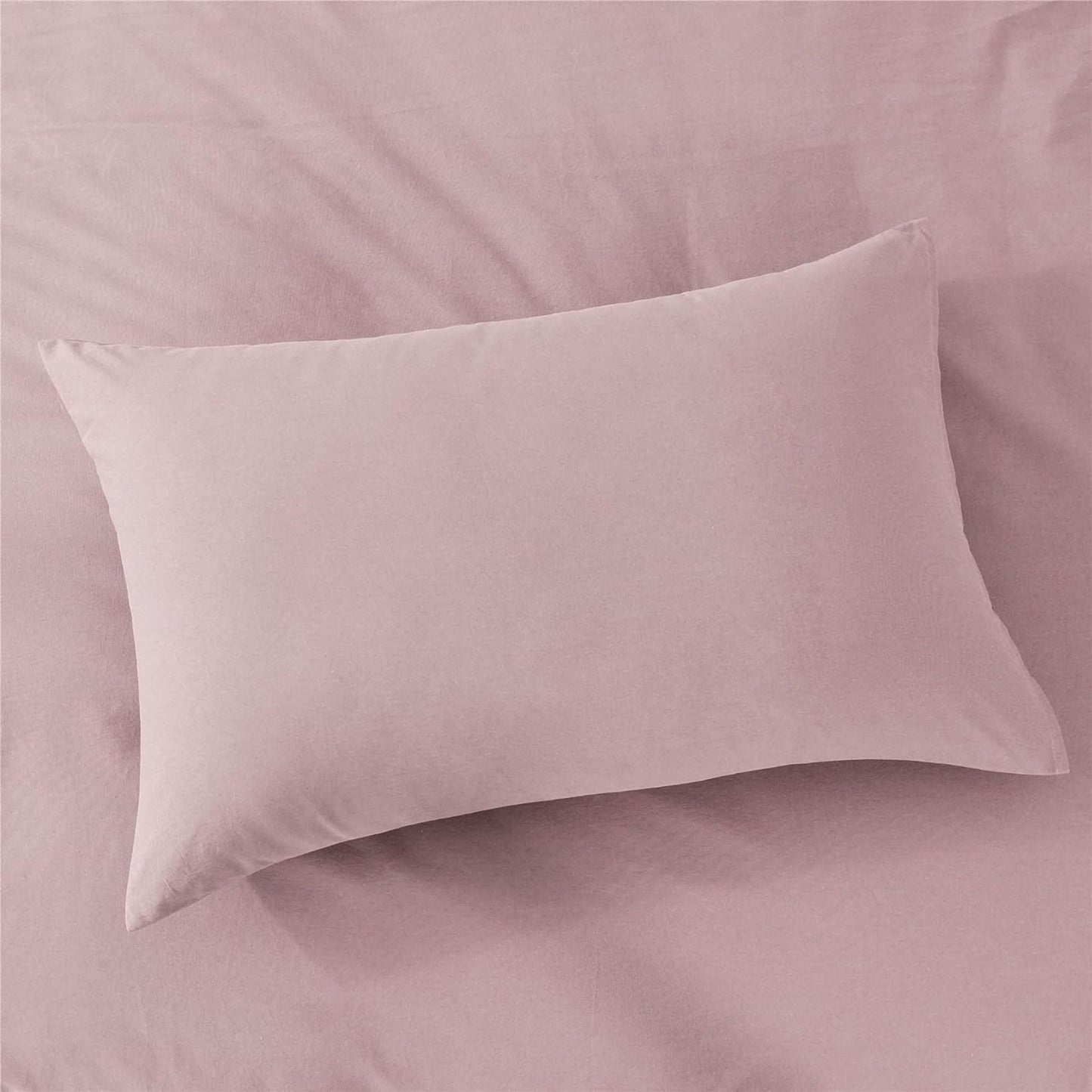 Ultra Soft 100% Washed Cloth Cotton Quilt Cover Set - Pink