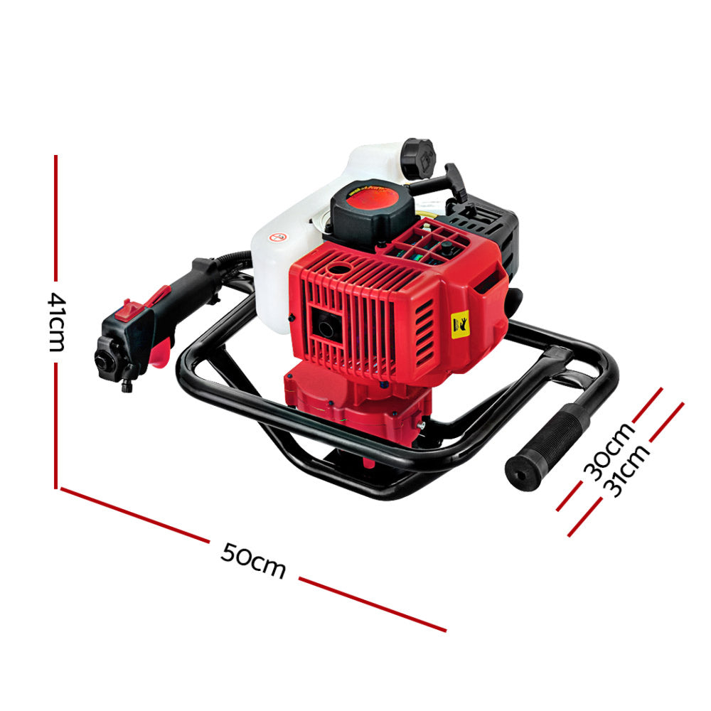 Motor Post Hole Complete Digger Engine Petrol Earth Auger - 92CC