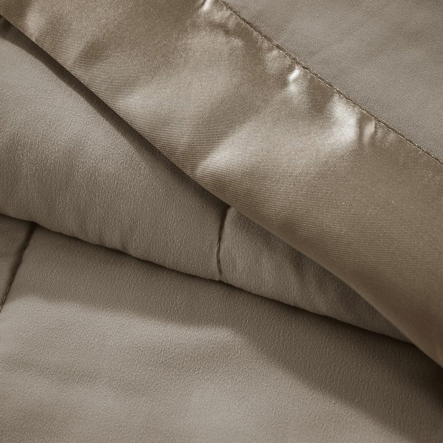 Lightweight Microfibre Down Alternative Blanket - Mocha