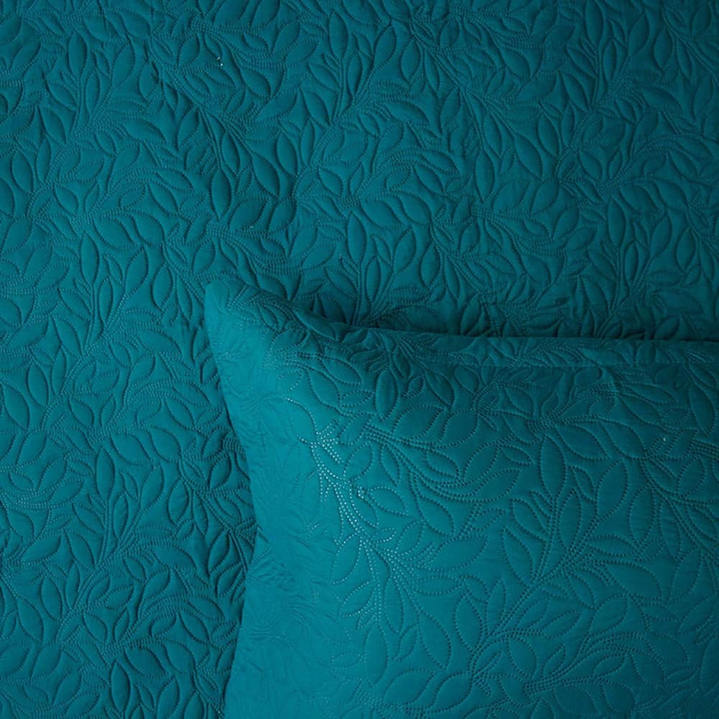 Botanica Embossed Coverlet Set - Teal
