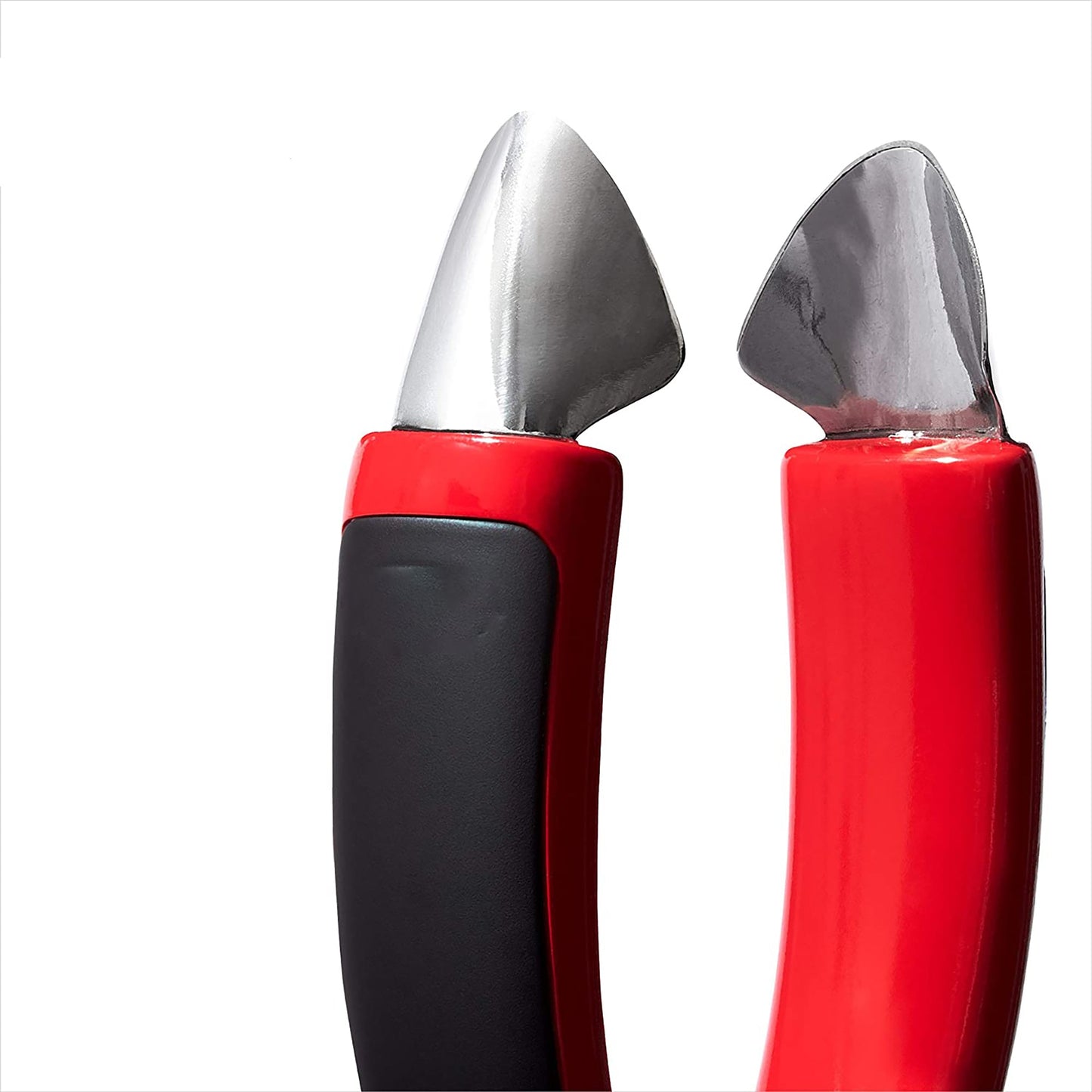 Stainless Steel Blade Strawberry Huller with Non Slip Grip - Red