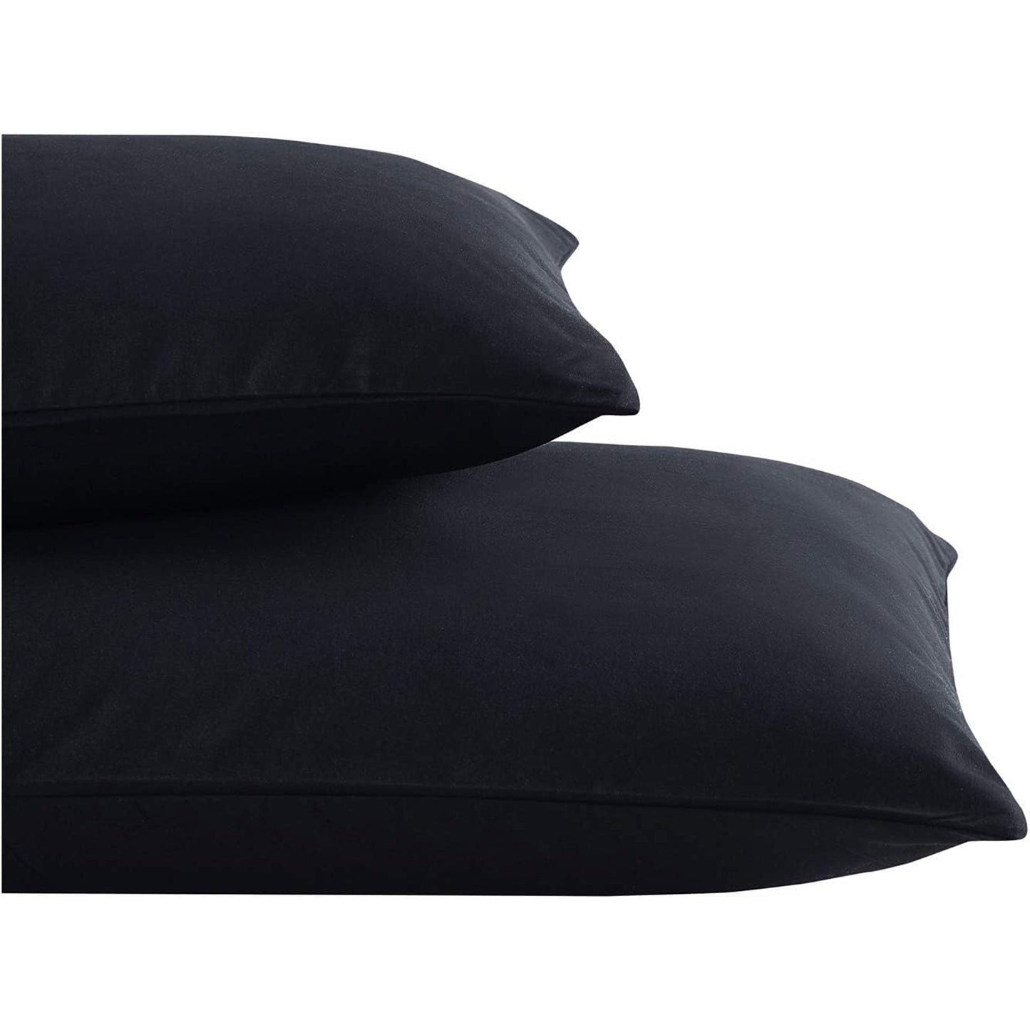 1000TC Ultra Soft Microfibre Pair of Pillowcases - Black
