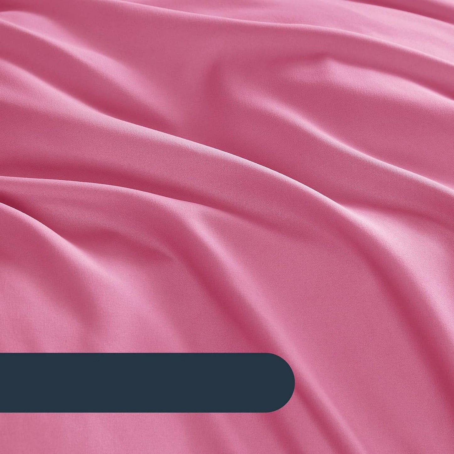 1000TC Ultra Soft Microfiber Duvet Doona Cover Bedding Quilt Cover Set - Bright Pink