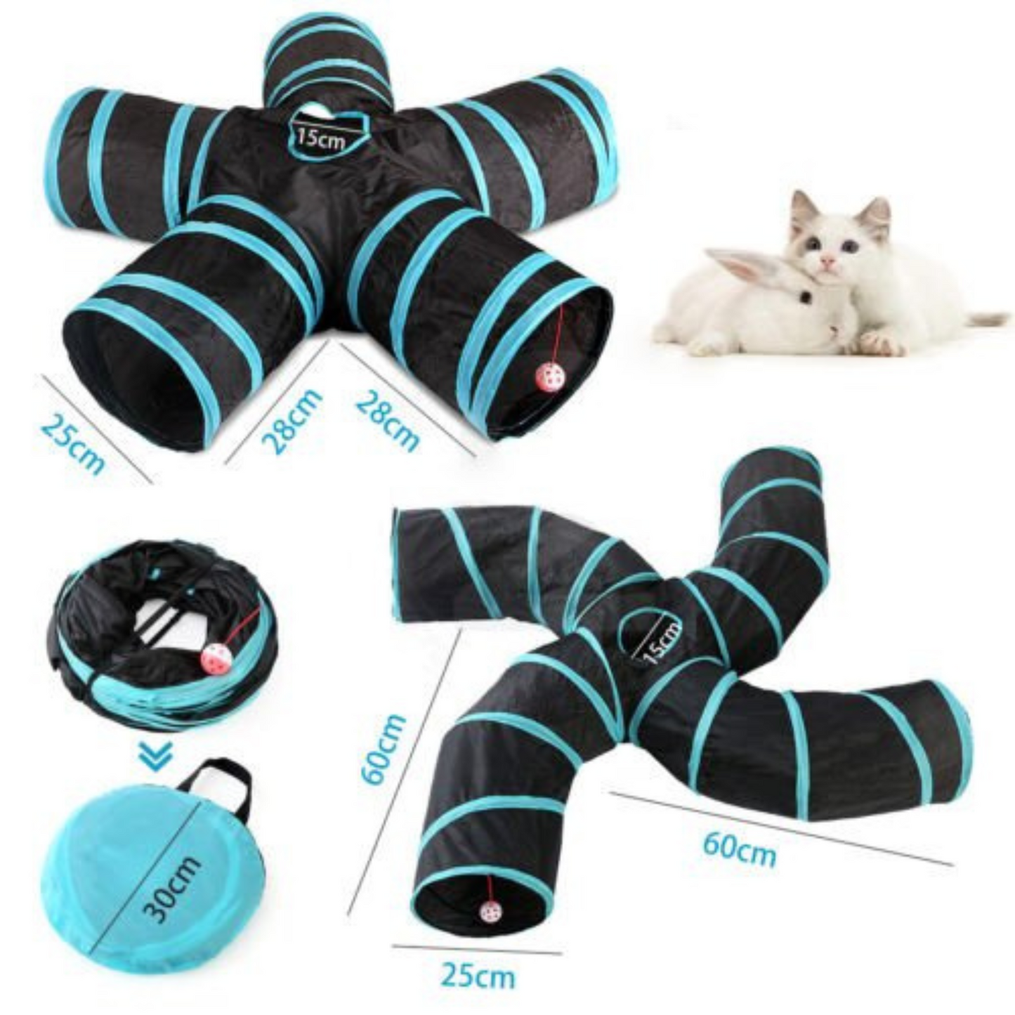 4 to 5 Ways Large Pet Tunnels Play Tunnel for Cats Kittens and Puppies