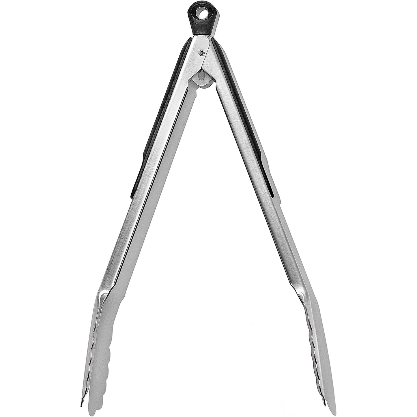 Stainless Steel Tongs with Non Slip Grip - 12 Inch