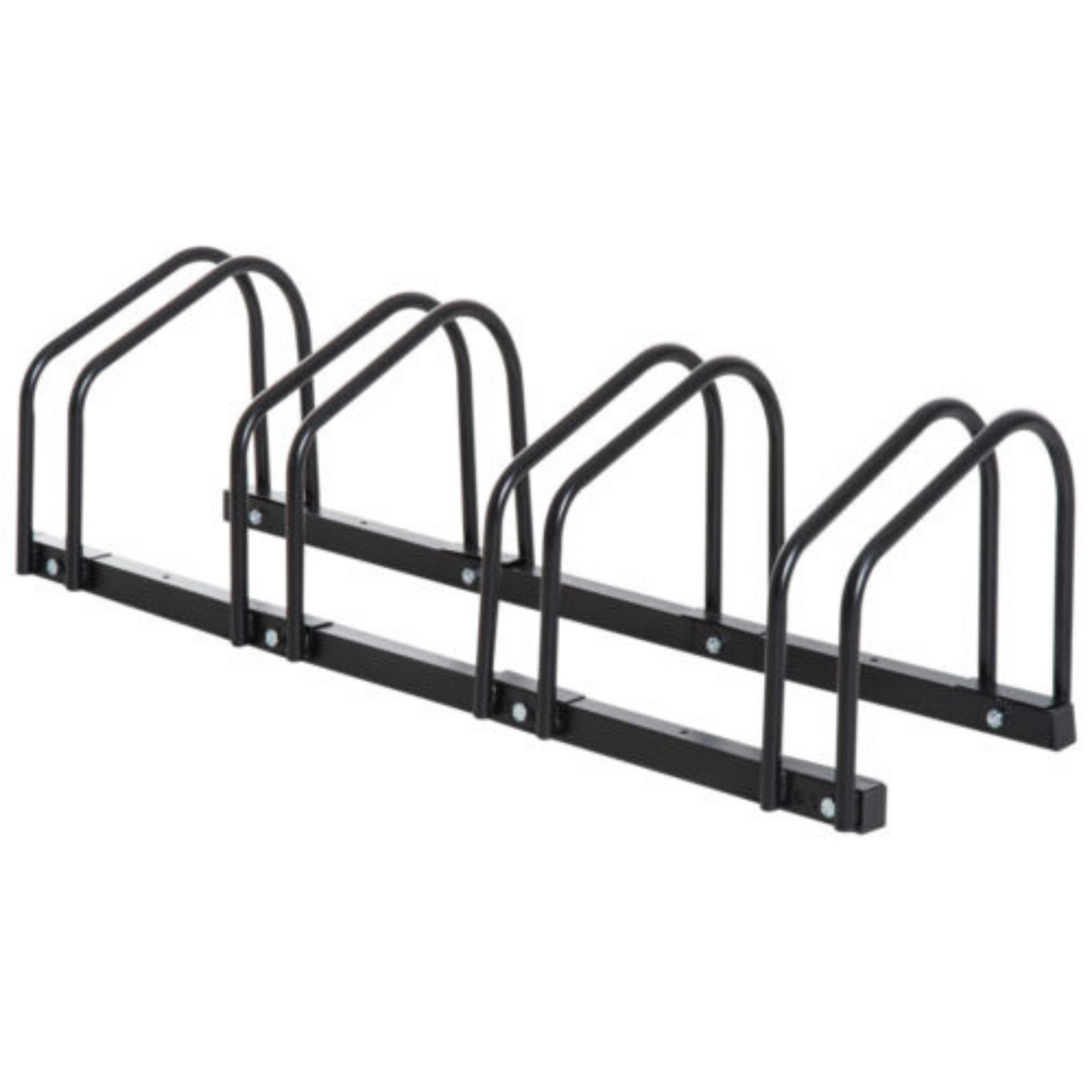 Portable Bike Floor Parking Rack Instant Storage Stand for 3 to 6 Bicycles