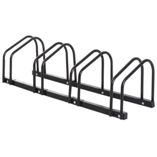 Portable Bike Floor Parking Rack Instant Storage Stand for 3 to 6 Bicycles