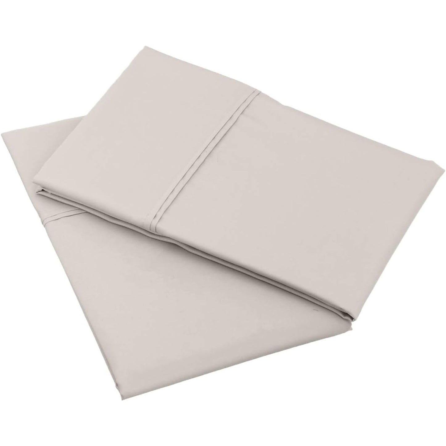 400 Thread Count Cotton Pillow Cases - Stone Grey