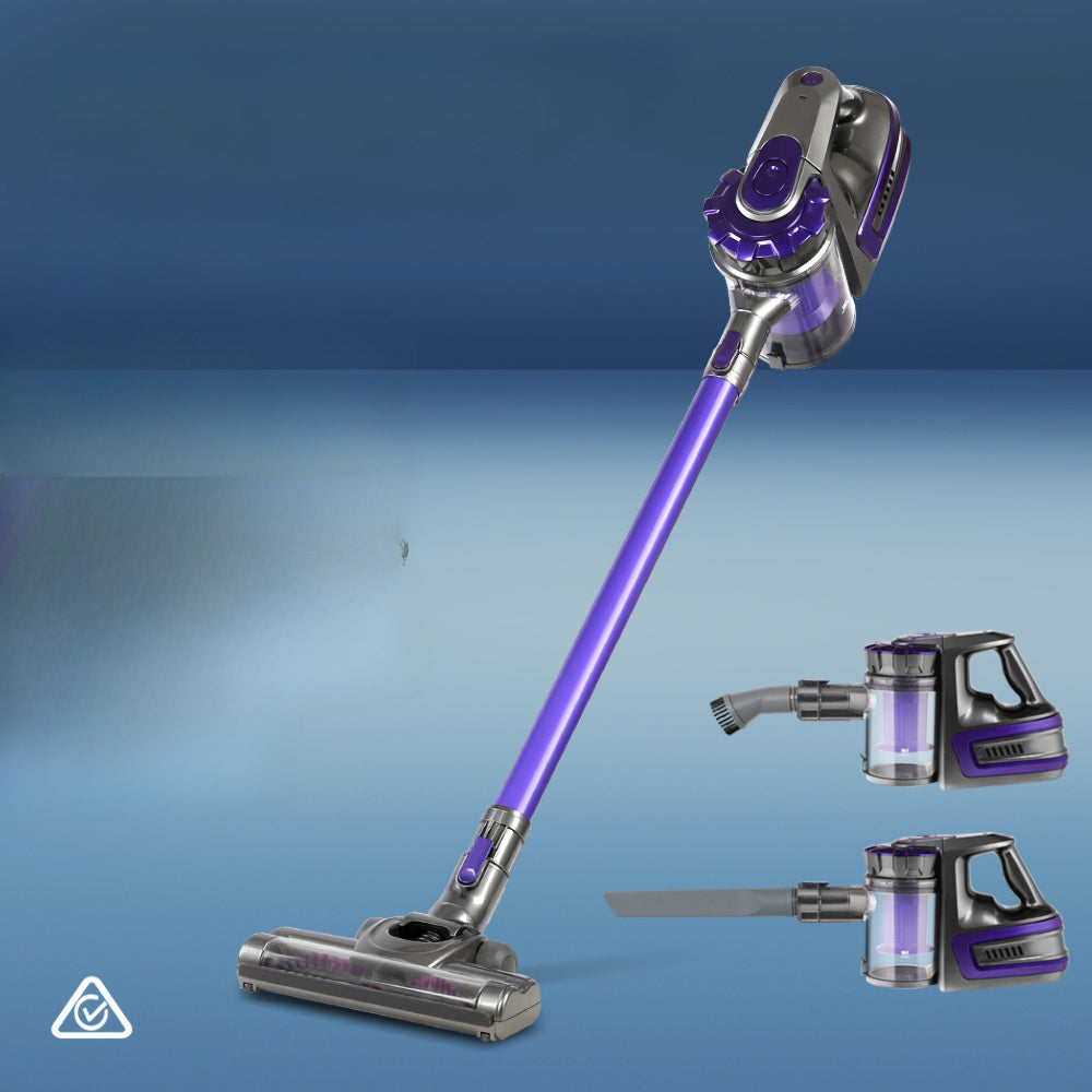 150 Cordless Handheld Stick Vacuum Cleaner 2 Speed   Purple And Grey