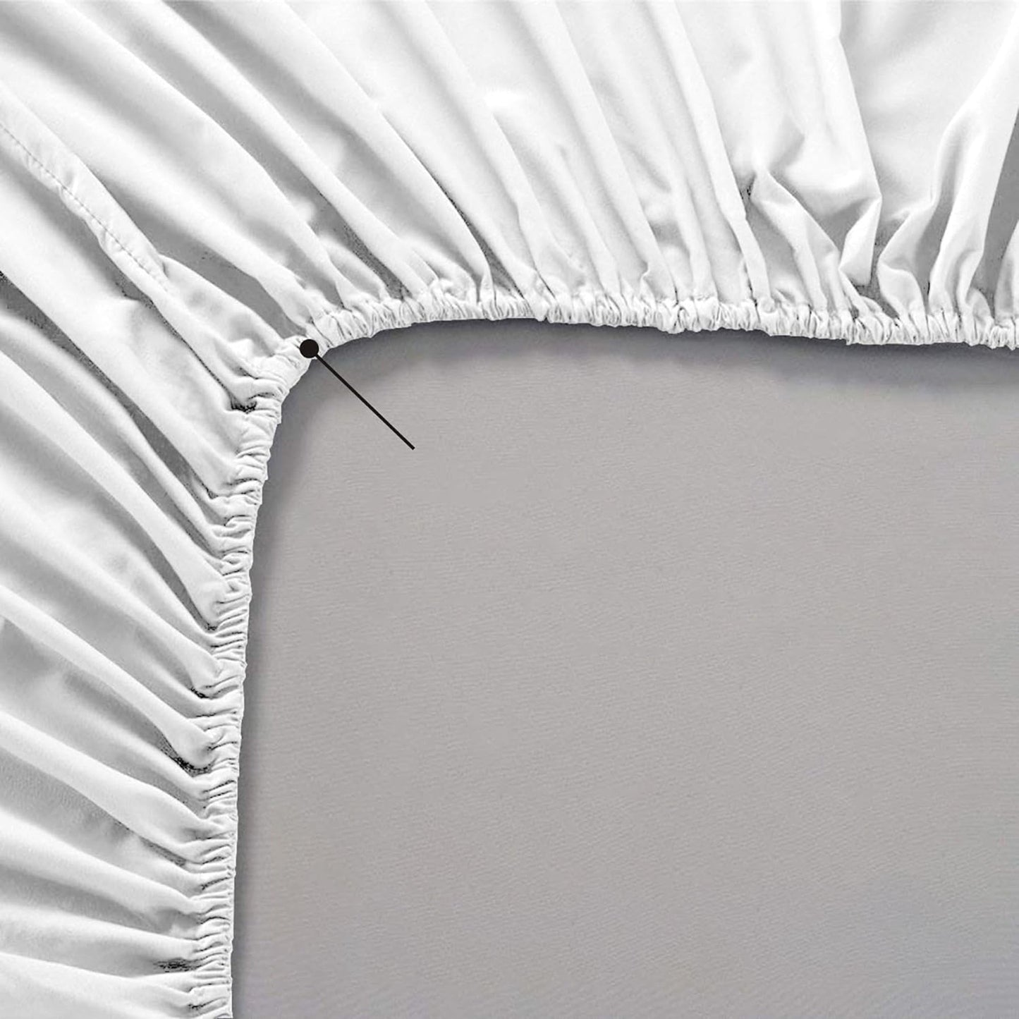 Soft Comfort Breathable Extra Deep Pocket Bed Sheet Set - White