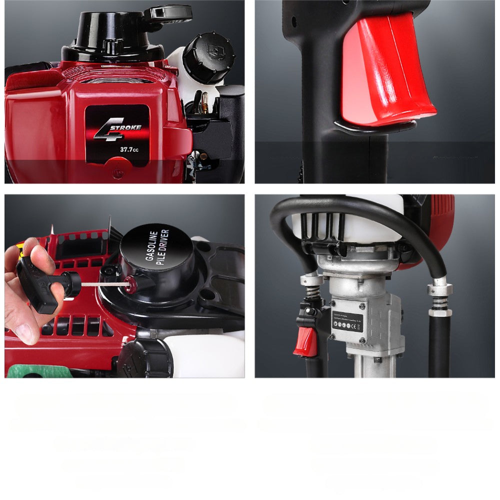Garage Petrol Post Pile Hole Driver 4-Stroke Power - 37CC