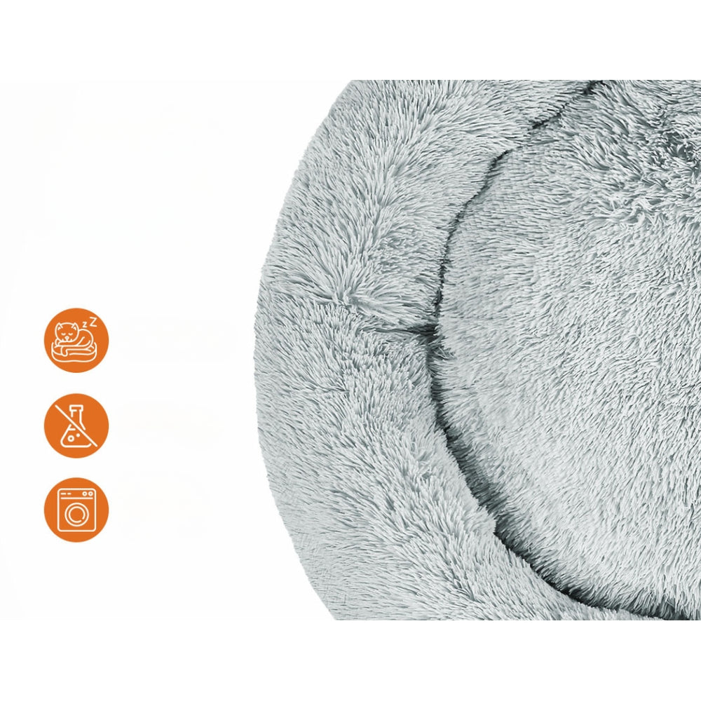 Indoor Dog Bed Pet Bed Cat Extra Large 110cm - Light Grey