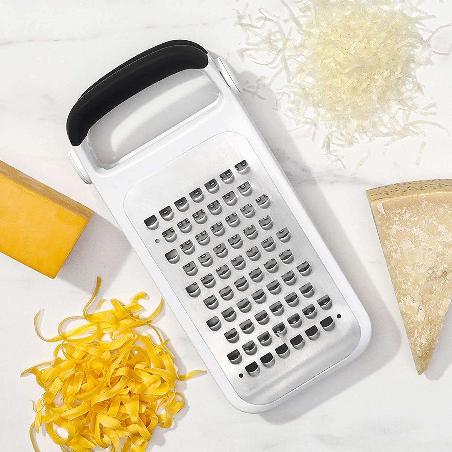 Etched Two-Fold Multi Grater - White