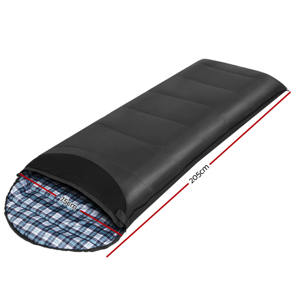 Sleeping Bag Single Camping Hiking Winter Thermal - 190T