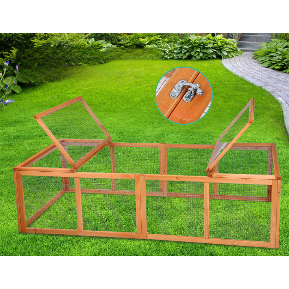 Wooden Pet Rabbit Hutch Chicken Coop Cage