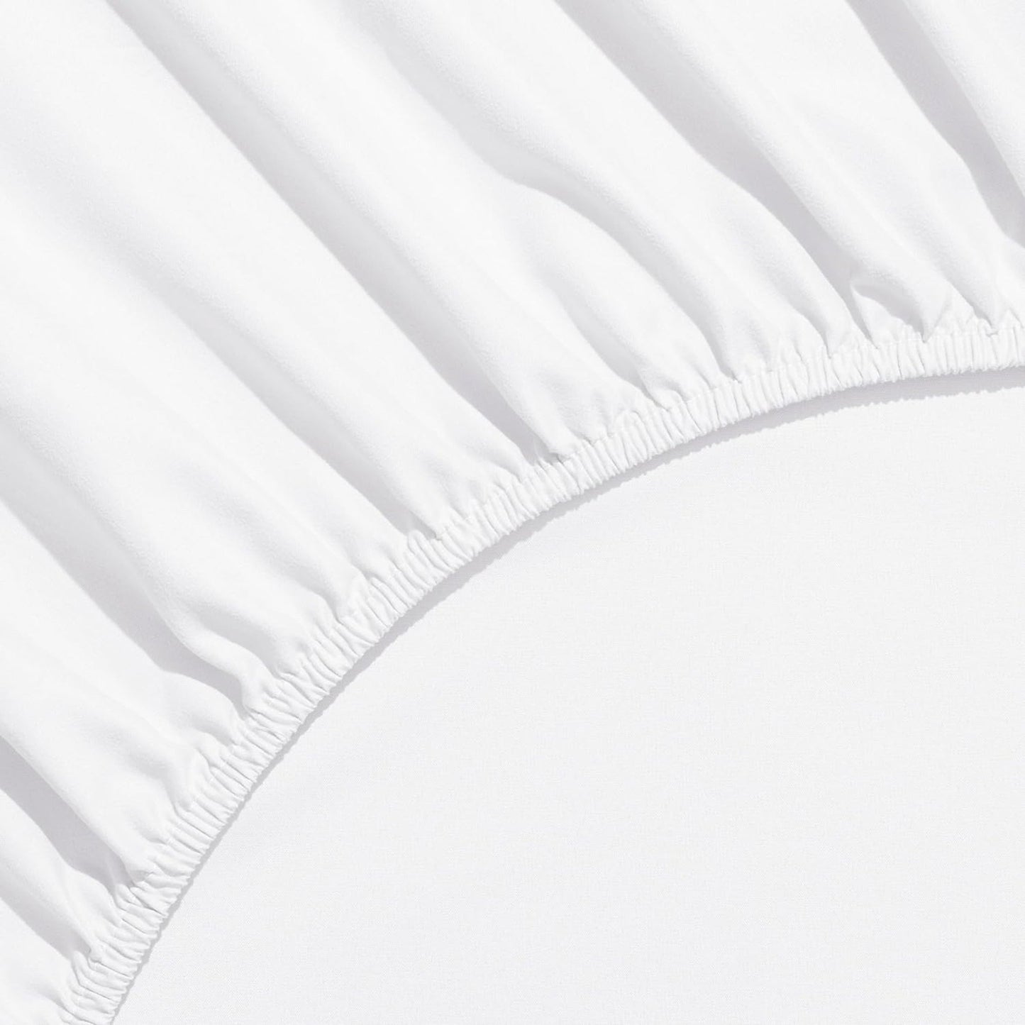 1500tc Ultra-Soft Breathable Microfibre Deep Pocket Bed Sheet Set - White