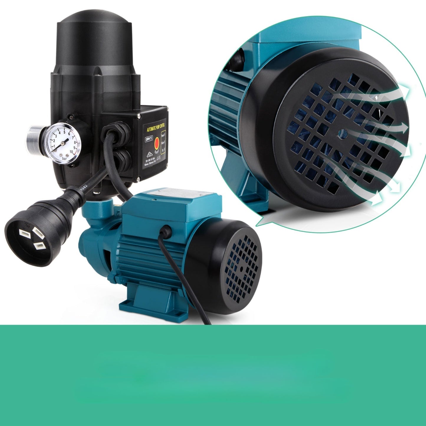 Auto Peripheral Pump Water Garden Tank Irrigation QB60 - Black